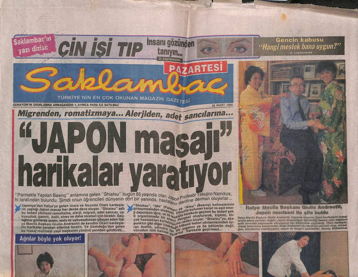 Günaydın Gazetesi Saklambaç Eki 26 Mart 1990 - Burhan Çaçan'dan Tek Karanfile Yarım Milyon GZ142000 - 1