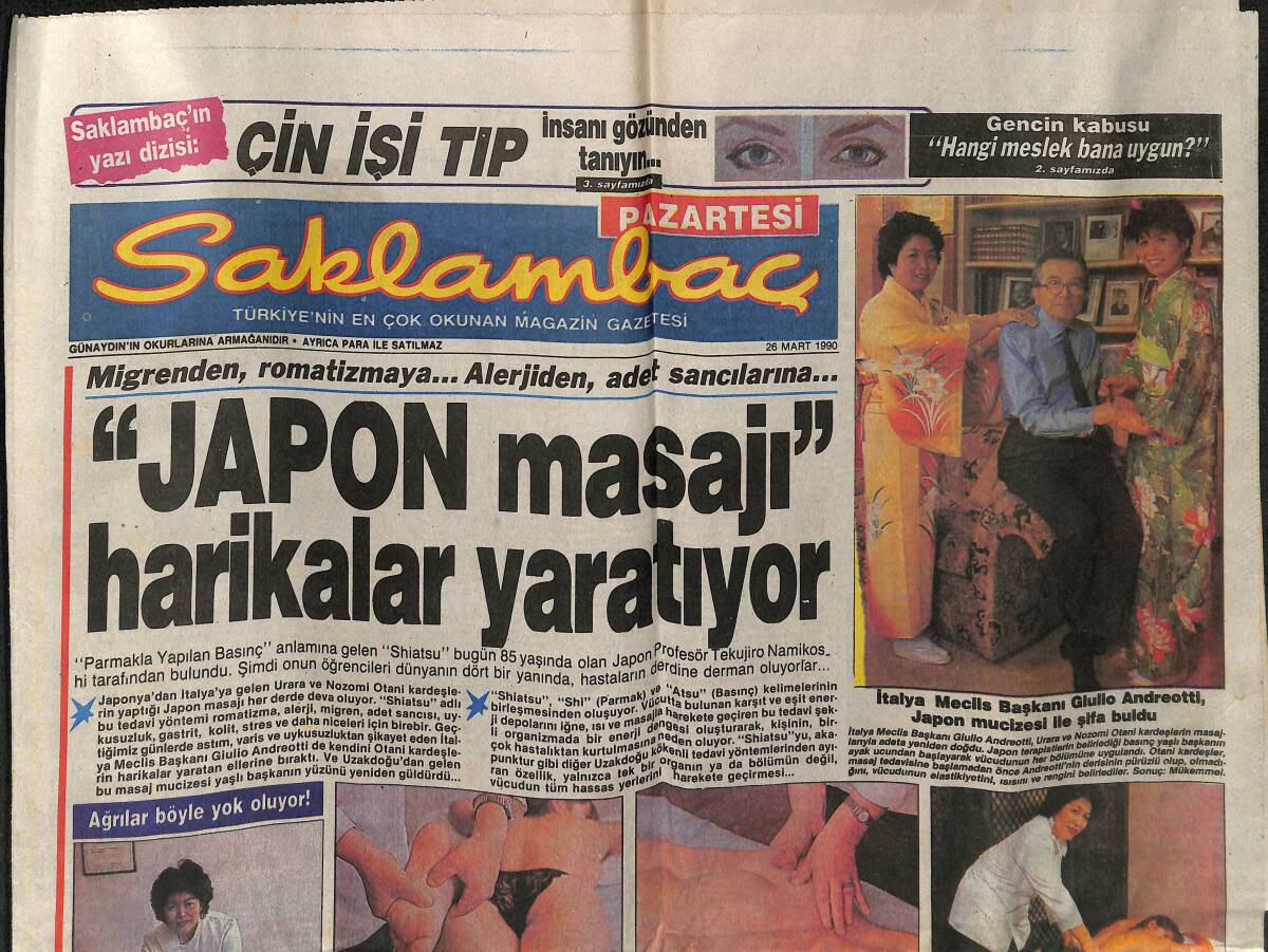 Günaydın Gazetesi Saklambaç Eki 26 Mart 1990 - Burhan Çaçan'dan Tek Karanfile Yarım Milyon GZ152286 - 1