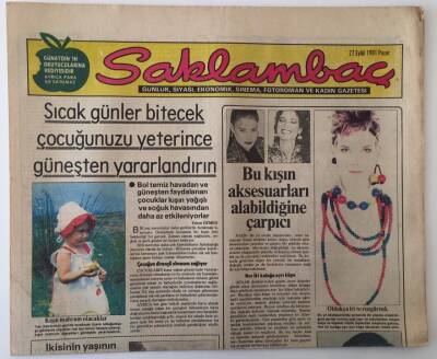Günaydın Gazetesi Saklambaç Eki 27 Eylül 1981 - Bu Kışın Aksesuarları Alabildiğine Çarpıcı GZ18106 - 1