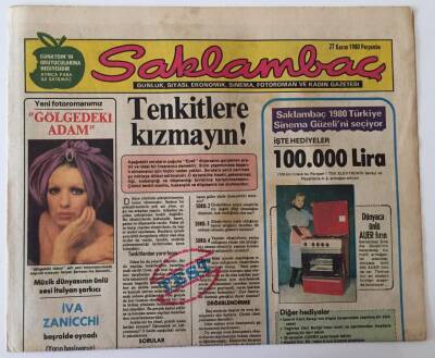 Günaydın Gazetesi Saklambaç Eki 27 Kasım 1980- Tenkitlere Kızmayın ! GZ26620 - 1