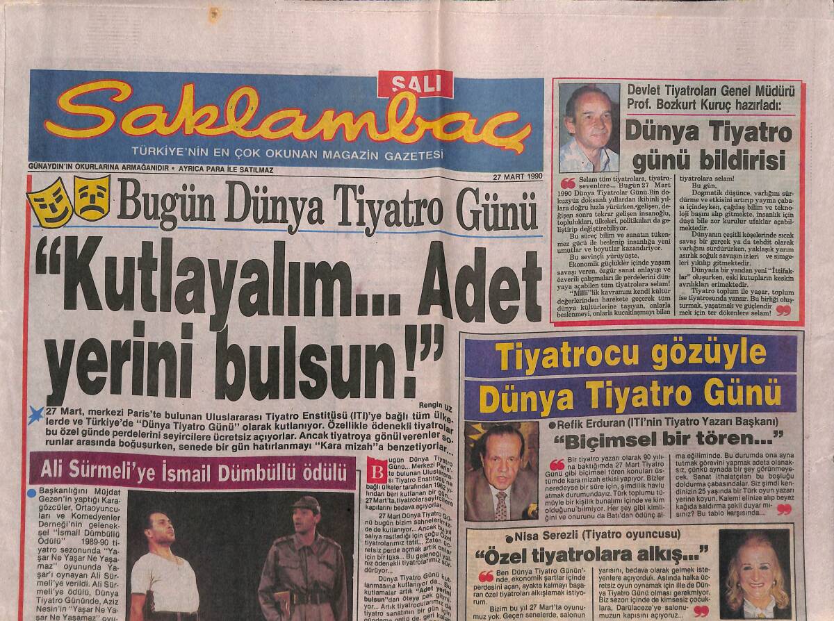 Günaydın Gazetesi Saklambaç Eki 27 Mart 1990 - Meral Mansuroğlu : Yeni Yüz , Yeni Plak GZ142001 - 1
