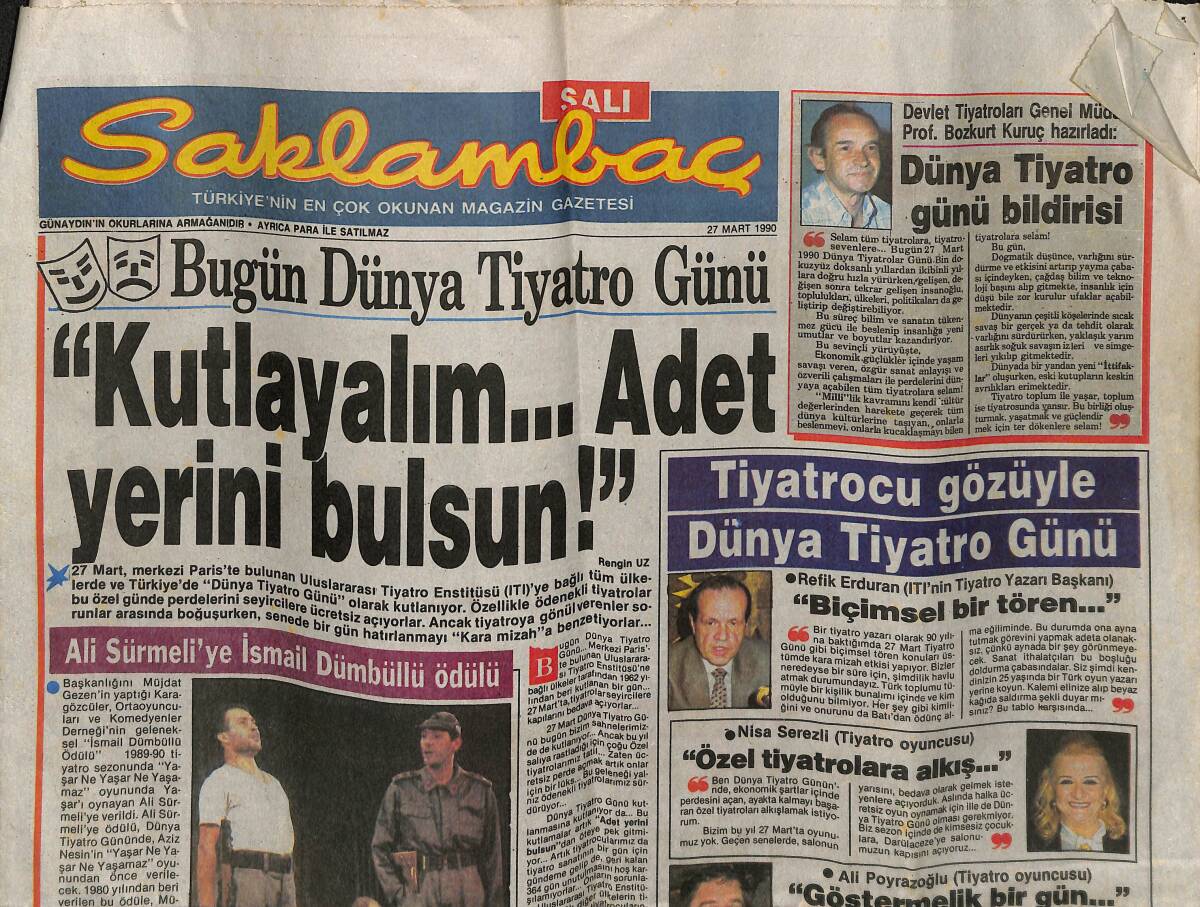 Günaydın Gazetesi Saklambaç Eki 27 Mart 1990 - Yeni Yüz , Yeni Plak Meral Mansuroğlu GZ152287 - 1