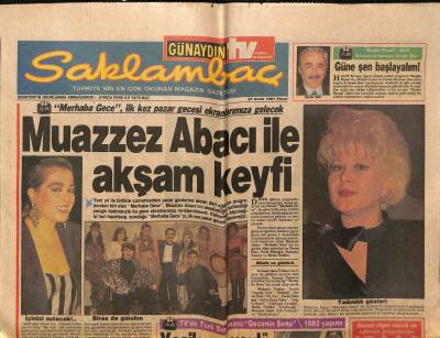 Günaydın Gazetesi Saklambaç Eki 27 Ocak 1991 - Muazzez Abacı İle Akşam Keyfi GZ63460 - 1