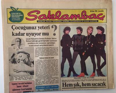 Günaydın Gazetesi Saklambaç Eki 28 Ekim 1981 - 81 Yılının Modası Mini Etekler , Kalın Yün Çoraplar , Süet Botlar GZ18091 - 1