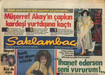 Günaydın Gazetesi Saklambaç Eki 28 Eylül 1986 - Artist Şarkıcı Neşe Aksoyun 17 Yaşındaki Milyarder Sevgilisi Fena Konuştu GZ114670 - 1