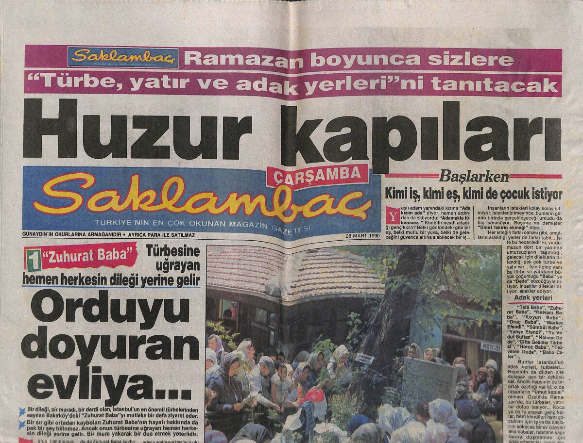 Günaydın Gazetesi Saklambaç Eki 28 Mart 1990 - Burhan Çaçan Ve Hüner Coşkuner'den Karışık Fasıl GZ142003 - 1