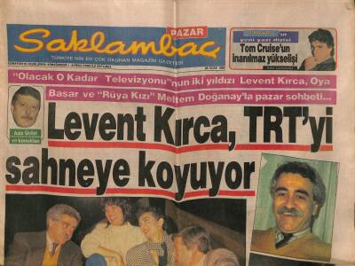 Günaydın Gazetesi Saklambaç Eki 28 Ocak 1990 - Levent Kırca , TRTyi Sahneye Koyuyor - Tom Cruiseun İnanlmaz Yükselişi GZ113605 - 1