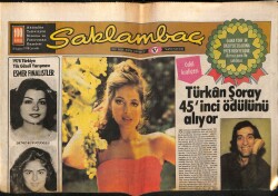 Günaydın Gazetesi Saklambaç Eki 30 Ağustos 1978 - Türkan Şoray 45inci Ödülünü Alıyor GZ63314 - 1