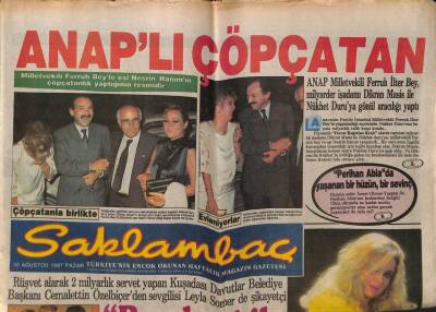 Günaydın Gazetesi Saklambaç Eki 30 Ağustos 1987 - Nazmiye Hanım Gönül Yazarın Nesine İmrendi GZ63431 - 2