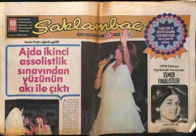 Günaydın Gazetesi Saklambaç Eki 31 Ağustos 1978 - Ajda Pekkan Assolistlik Sınavından Geçti GZ63313 - 1
