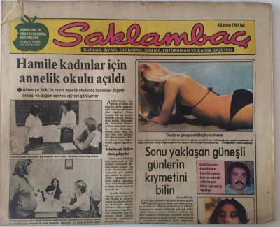 Günaydın Gazetesi Saklambaç Eki 4 Ağustos 1981 - Hamile Kadınlar İçin Annelik Okulu Açıldı GZ22792 - 1