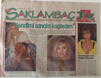 Günaydın Gazetesi Saklambaç Eki 4 Aralık 1994 - Özürlülere Popçu Desteği Demet Sağıroğlu , Mustafa Sandal .... GZ28224 - 1