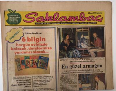 Günaydın Gazetesi Saklambaç Eki 4 Kasım 1981 - Türk Sanat Müziğinin Karı- Koca Sanatçısı Erol Deran Ve Sevim Deran 20nci Evlilik Yıldönümünü Kutladılar GZ18094 - 1