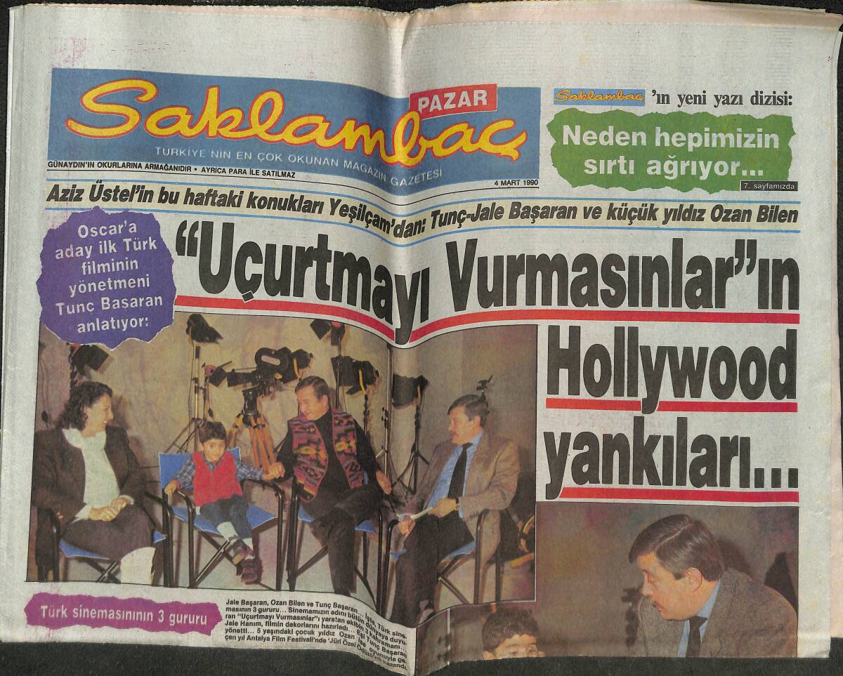 Günaydın Gazetesi Saklambaç Eki 4 Mart 1990 - Hüner Coşkuner , Maksim Sahnelerinde GZ141521 - 1
