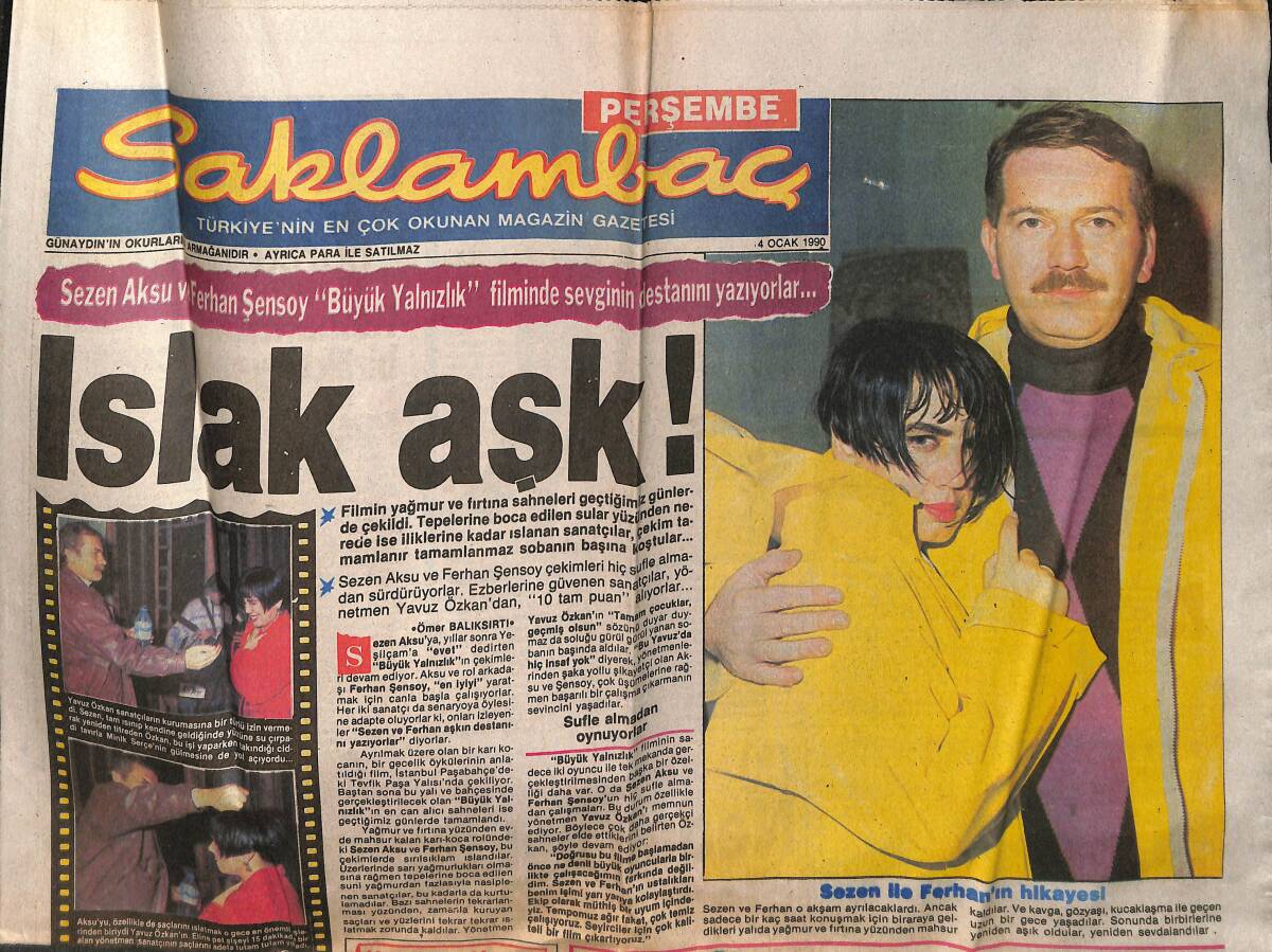 Günaydın Gazetesi Saklambaç Eki 4 Ocak 1990 - Hale Soygazi'nin Dönüşü - Sezen Aksu İle Ferhan'ın Hikayesi GZ152917 - 1