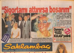 Günaydın Gazetesi Saklambaç Eki 5 Haziran 1988Orhan Gencebayla 13 Yıldan Beri Birlikte Yaşayan Sevim Emre,Bebek Beklediğini Özel Bir Klinikte Öğrendi GZ126541 - 1