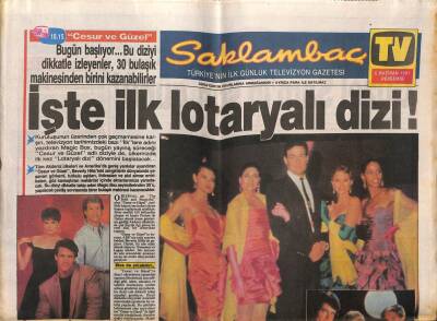 Günaydın Gazetesi Saklambaç Eki 6 Haziran 1991 - İşte İlk Lotaryalı Dizi GZ63260 - 1