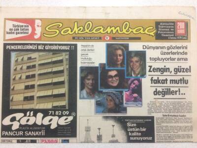 Günaydın Gazetesi Saklambaç Eki 6 Temmuz 1979 - Nejat Uygur Kendi Afişlerini Kendisi Yapıyor GZ50196 - 1