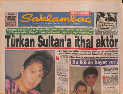 Günaydın Gazetesi Saklambaç Eki 7 Aralık 1989 - Türkan Sultana İthal Aktör - Seda Sayanın Uğur Bebekleri GZ126293 - 1