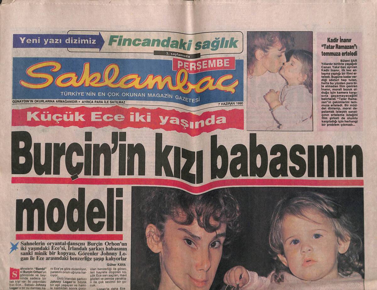 Günaydın Gazetesi Saklambaç Eki 7 Haziran 1990 - Nilüfer'den Çocuklara Bayram Armağanı - Tokyo'nun Gece Hayatı GZ142008 - 1