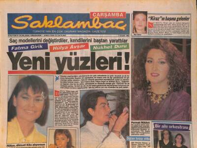 Günaydın Gazetesi Saklambaç Eki 7 Kasım 1990 - Fatma Girik-Hülya Avşar-Nükhet Durunun Yeni Yüzleri ! GZ127767 - 1