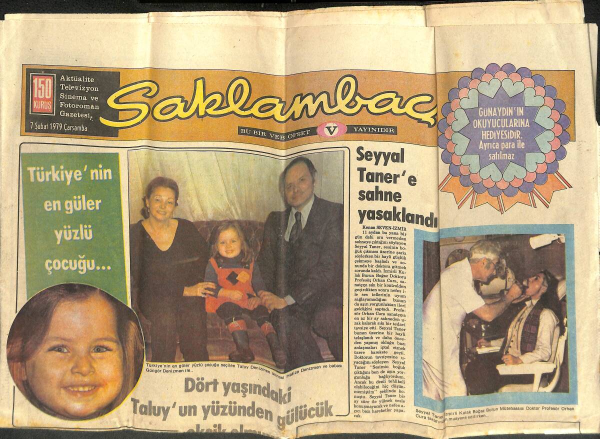 Günaydın Gazetesi Saklambaç Eki 7 Şubat 1979 - Selçuk Ural Sevgilisinden Ayrıldı GZ142437 - 1
