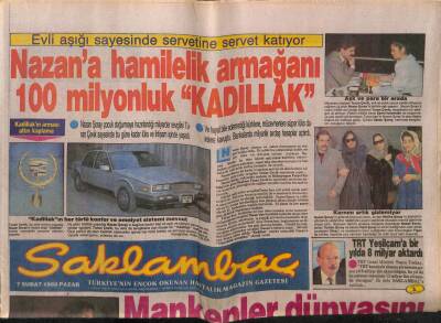 Günaydın Gazetesi Saklambaç Eki 7 Şubat 1988 - İbrahim Tatlıses İsrailin Zeki Müreni İle Anlaştı GZ63381 - 2