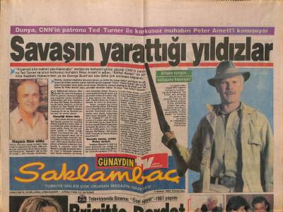 Günaydın Gazetesi Saklambaç Eki 7 Şubat 1991 - Savaşın Yarattığı Yıldızlar GZ63252 - 1