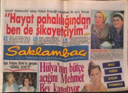 Günaydın Gazetesi Saklambaç Eki 8 Kasım 1987 - Fatma Girikin Gerçek Gönül Dostu GZ63426 - 1