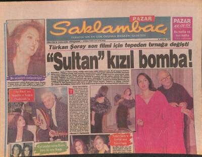 Günaydın Gazetesi Saklambaç Eki 9 Aralık 1990 - Türkan Şoray Son Filmi İçin tepeden Tırnağa Değişti GZ127848 - 1