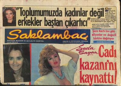 Günaydın Gazetesi Saklambaç Eki 9 Kasım 1986 - Seda Sayan Cadı Kazanını Kaynattı ! GZ114243 - 1