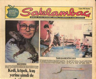 Günaydın Gazetesi Saklambaç Eki - 9 Şubat 1981 - Kuş Yerine İguana GZ110178 - 1