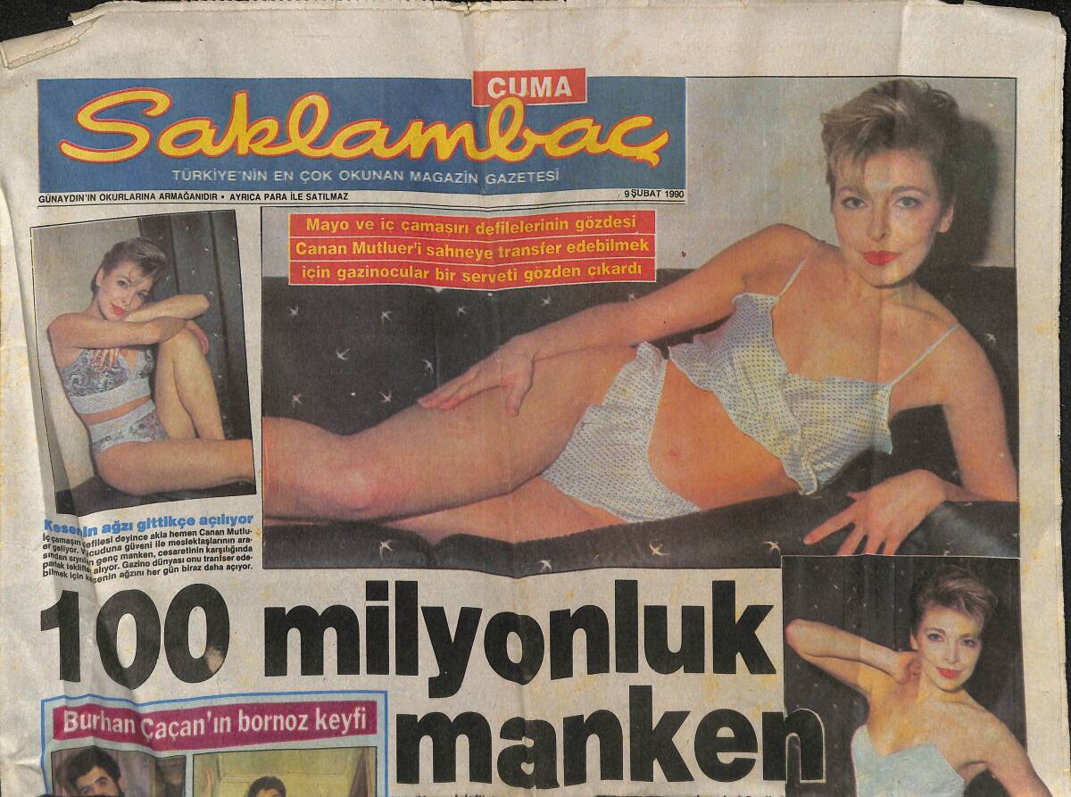 Günaydın Gazetesi Saklambaç Eki 9 Şubat 1990 - Levent Kırca , Gençlere Kucak Açtı GZ152276 - 1