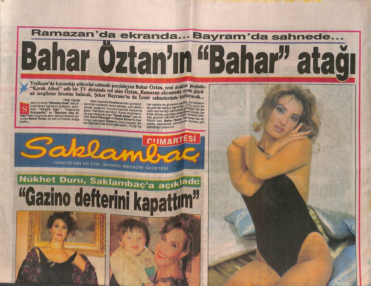 Günaydın Gazetesi Saklambaç Eki - Bahar Özatan'ın Bahar Atağı - Kemal Sunal Dünya'yı Kurtaracak! GZ142517 - 1