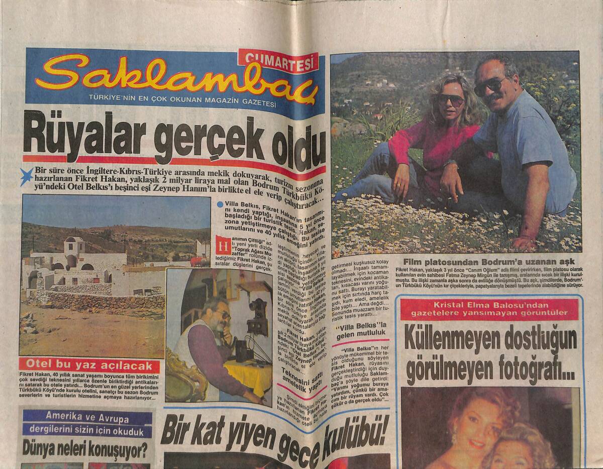 Günaydın Gazetesi Saklambaç Eki - Özdemir Erdoğan , Kızı Ve Oğluyla Program Yapıyor GZ141516 - 1