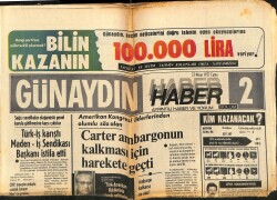Günaydın Haber Gazetesi 22 Nisan 1977 - Trabzonspor Liverpool'u Bu Golle Yenmişti - Carter, Yunanlıların Umudunu Boşa Çıkardı GZ152128 - 1
