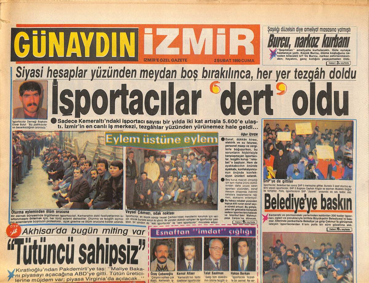Günaydın İzmir Gazetesi 2 Şubat 1990 - Maksim'in Assolisti Bu Kez Ayşe Mine - Ogün Yıldırım'ın Rüyası Gerçekleşti GZ153655 - 1