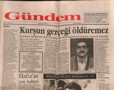 Gündem Gazetesi 9 Haziran 1992 - İşportacıların Bitmeyen Kavgası GZ85326 - 1