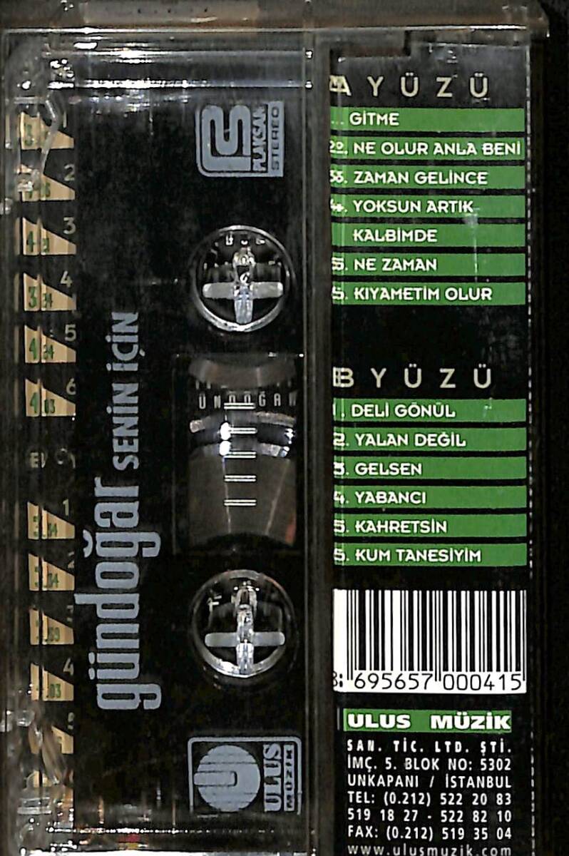 Gündoğar - Senin İçin Kaset (İkinci El) KST28316 - 2