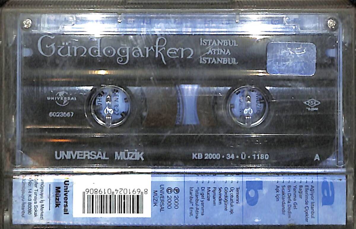 Gündoğarken - İstanbul Atina İstanbul Kaset (İkinci El) KST29255 - 2