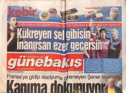 Güne Bakış Gazetesi 7 Aralık 2011 - Trabzon'da Korsan Kitap Operasyonu - Ak Parti Milletvekili Şamil Tayyar 
