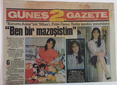 Güneş 2. Gazetesi 18 Nisan 1987 - Fulya Özcan Ündüz Kendini Yorumluyor Ben Bir Mazoşistim GZ18412 - 1
