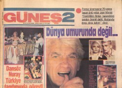 Güneş 2 Gazetesi 20 Ekim 1982 - Jean Marais: Dünya Umurumda Değil - Banu Alkan: Ben Pahalı Oyuncuyum GZ156331 - 1