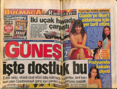 Güneş Gazetesi 1 Ekim 2006 - Ermeni Uşağı Yine Şart Koştu, Büyükanıt Merakı GZ107491 - 1