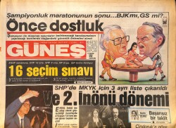 Güneş Gazetesi 1 Haziran 1986 - Almanların Evinden Kovduğu İki Çocuklu Anne İntihar Etti - SHP'de İnönü Tek Aday Olarak Gösterildi GZ158285 - Gökçekoleksiyon
