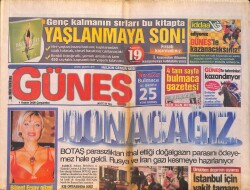 Güneş Gazetesi 1 Kasım 2006 - Bülent Ersoy Güzel Kadınları Çekemiyor - Hakan Şükür Bizim Kralımız GZ157824 - Gökçekoleksiyon