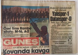 Güneş Gazetesi 1 Nisan 1986 - Anapta Kavga , 26 İl Sancılı GZ13747 - 2