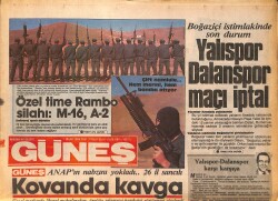 Güneş Gazetesi 1 Nisan 1986 - Özal 