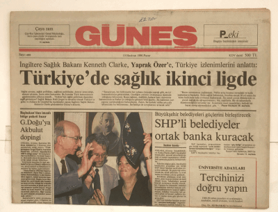 Güneş Gazetesi 10 Haziran 1990 - Yazar İle Samurai Peru İçin Yarışıyor GZ5100 - 2