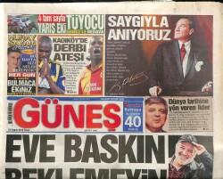 Güneş Gazetesi 10 Kasım 2013 - İbrahim Tatlıses , Ailece Şanlıurfada - Kivi İle Dünya Birincisi Olduk GZ100537 - 1